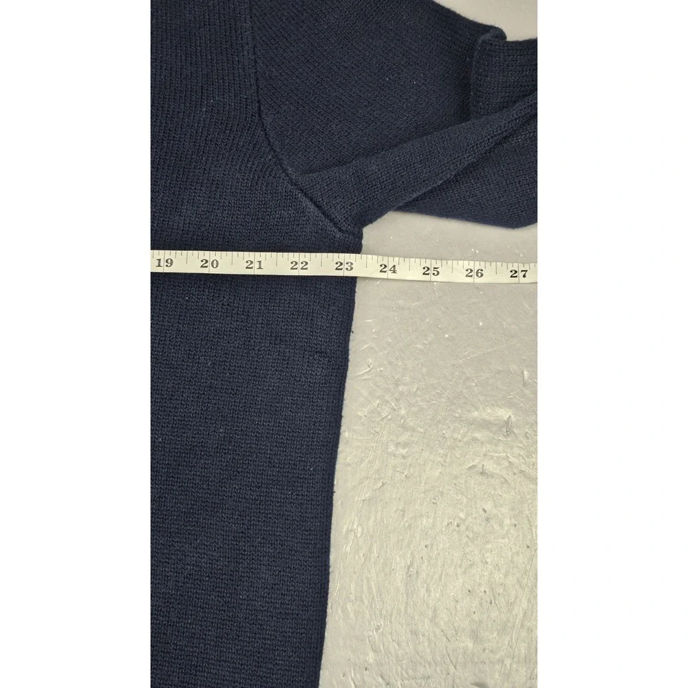 Polo Ralph Lauren Sweater Mens XL. 3 Button Cotton Mock Neck‎ Blue Red Pony